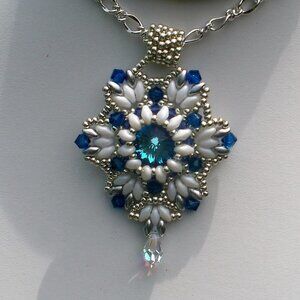 Aqua Albany Pendant Necklace